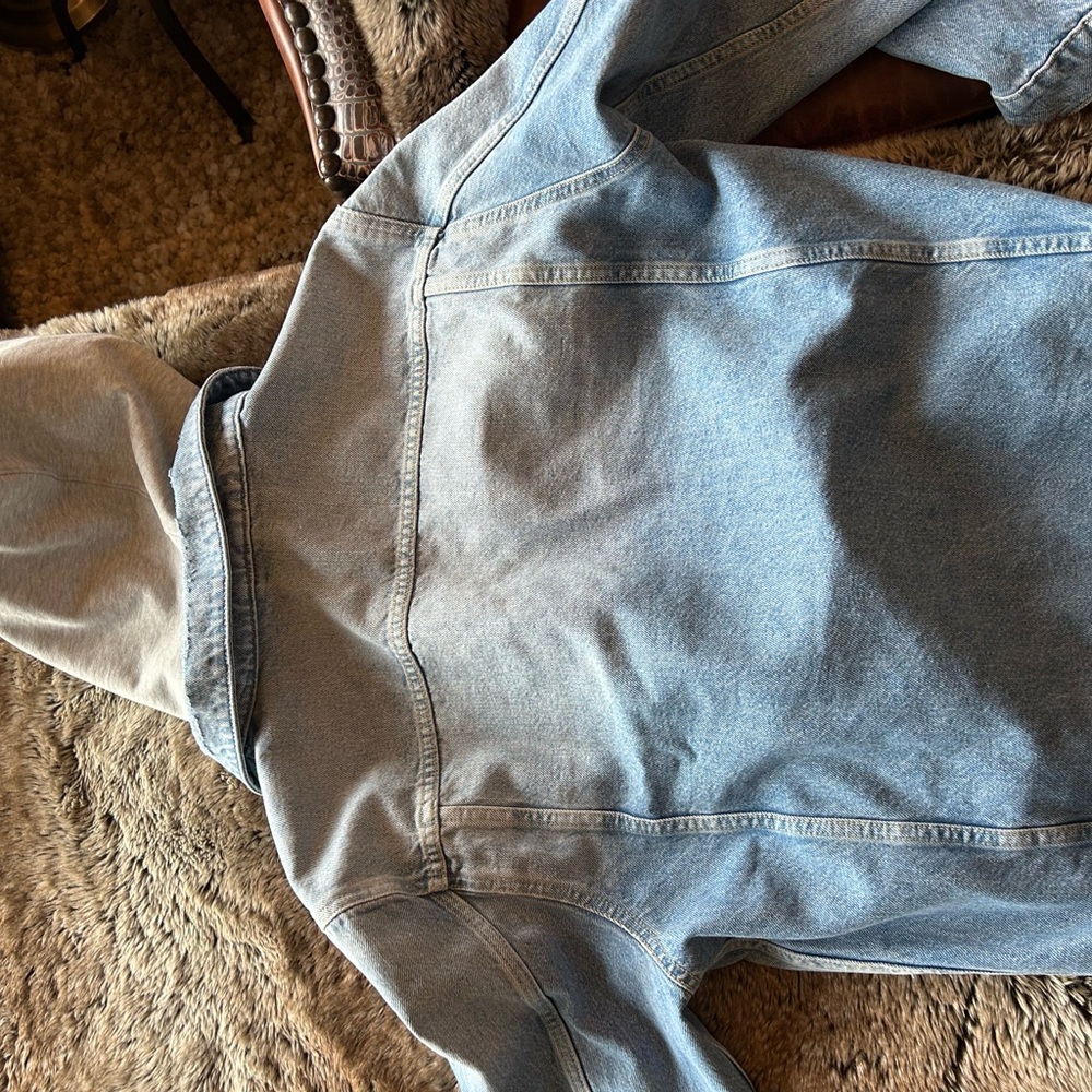 All Saints Denim Jacket with Hoodie - Picture 5 of 5
